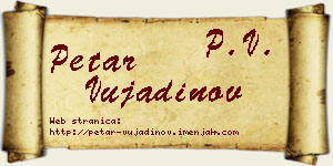 Petar Vujadinov vizit kartica